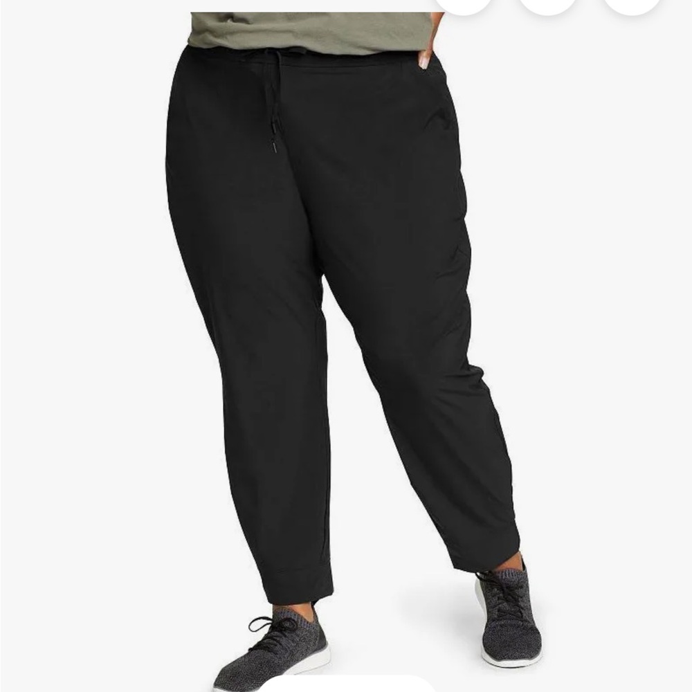 Eddie Bauer WR Departure Ankle Black Joggers women Sz XXL